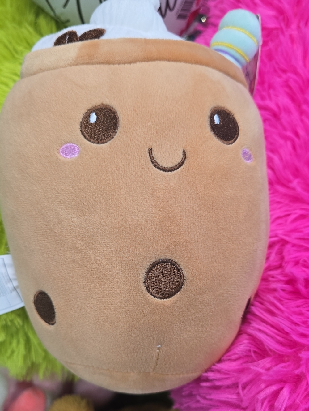 Kids Plush Brown Bubble Tea Character